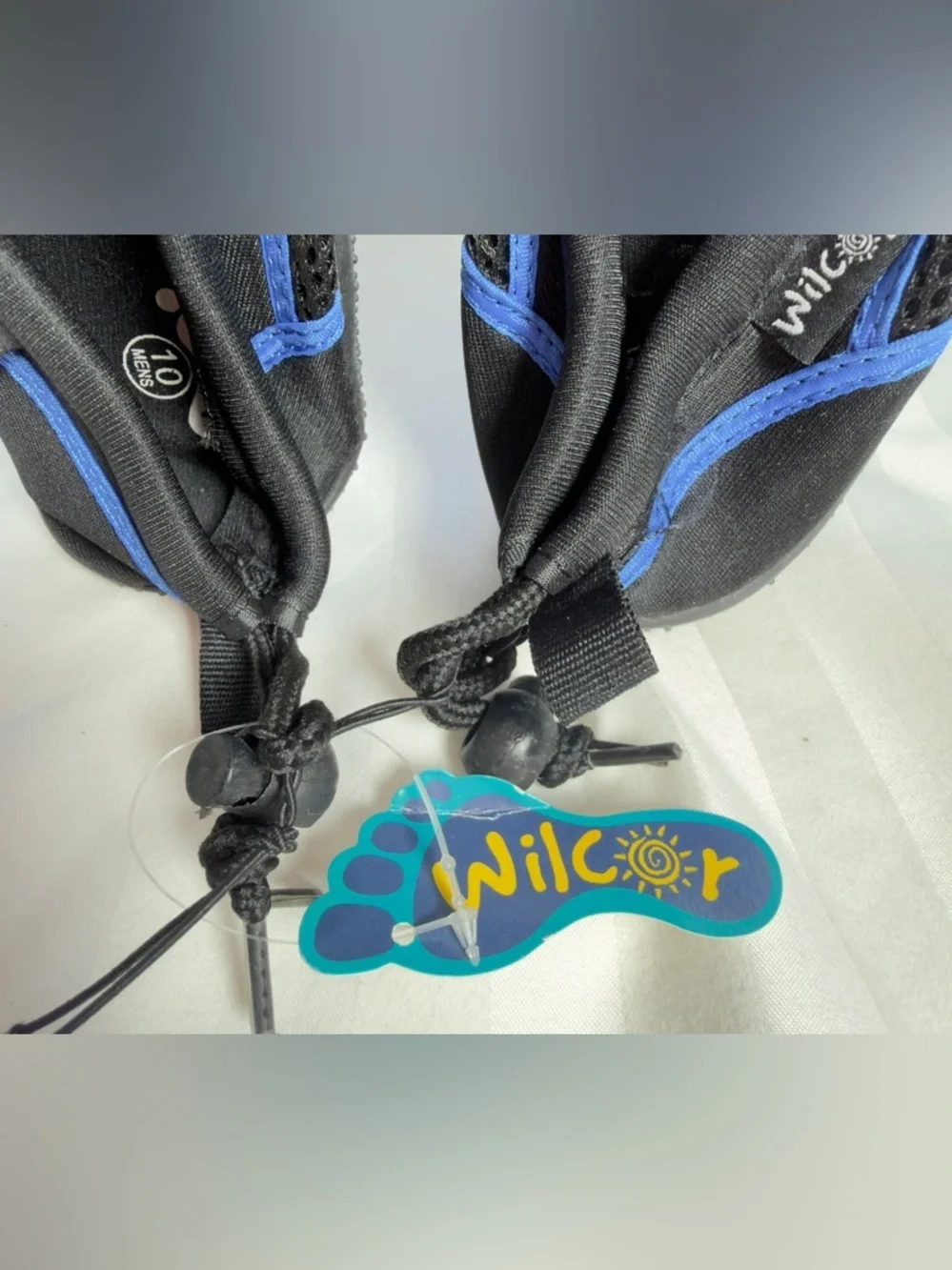 Wavlink Black & Blue Men’s Water Shoes - Lightweight Quick-Dry Swim Footwear